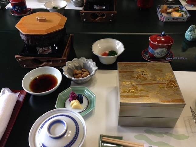 早餐仍旧是日式风格，一道道好看的很