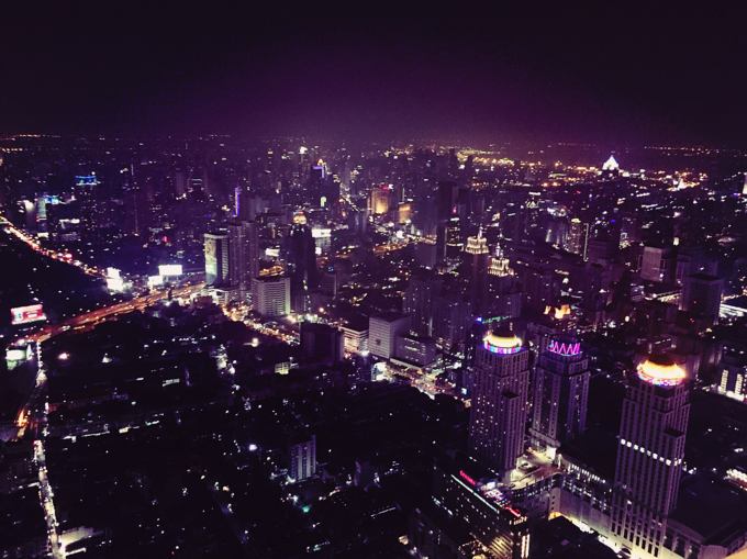 俯瞰曼谷夜景