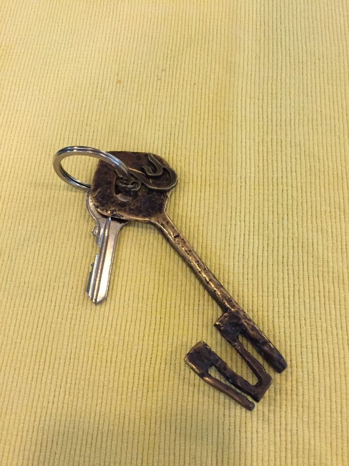 这是房间的钥匙，很复古，我喜欢的不得了！